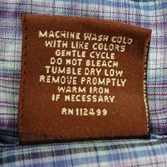 TailorByrd Men's 3XLT Contrast Flipped Cuff Long-Sleeved Button-Up Lavender/Blue - Picture 13 of 14